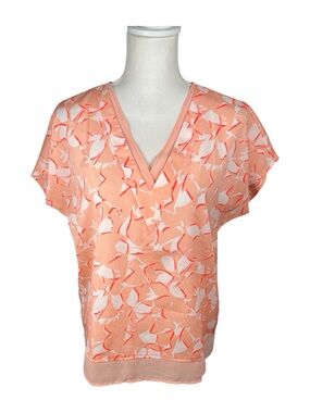 DKNY | Flamingo V-Neck Blouse